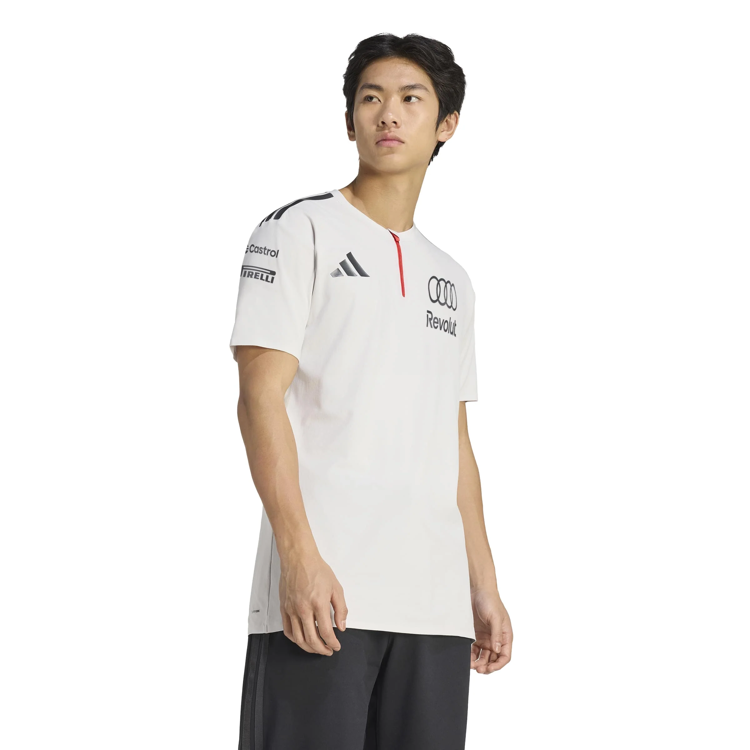 + Audi Revolut F1 Team Engineers & Marketing Polo Shirt 'Simple Brown' - Image 4