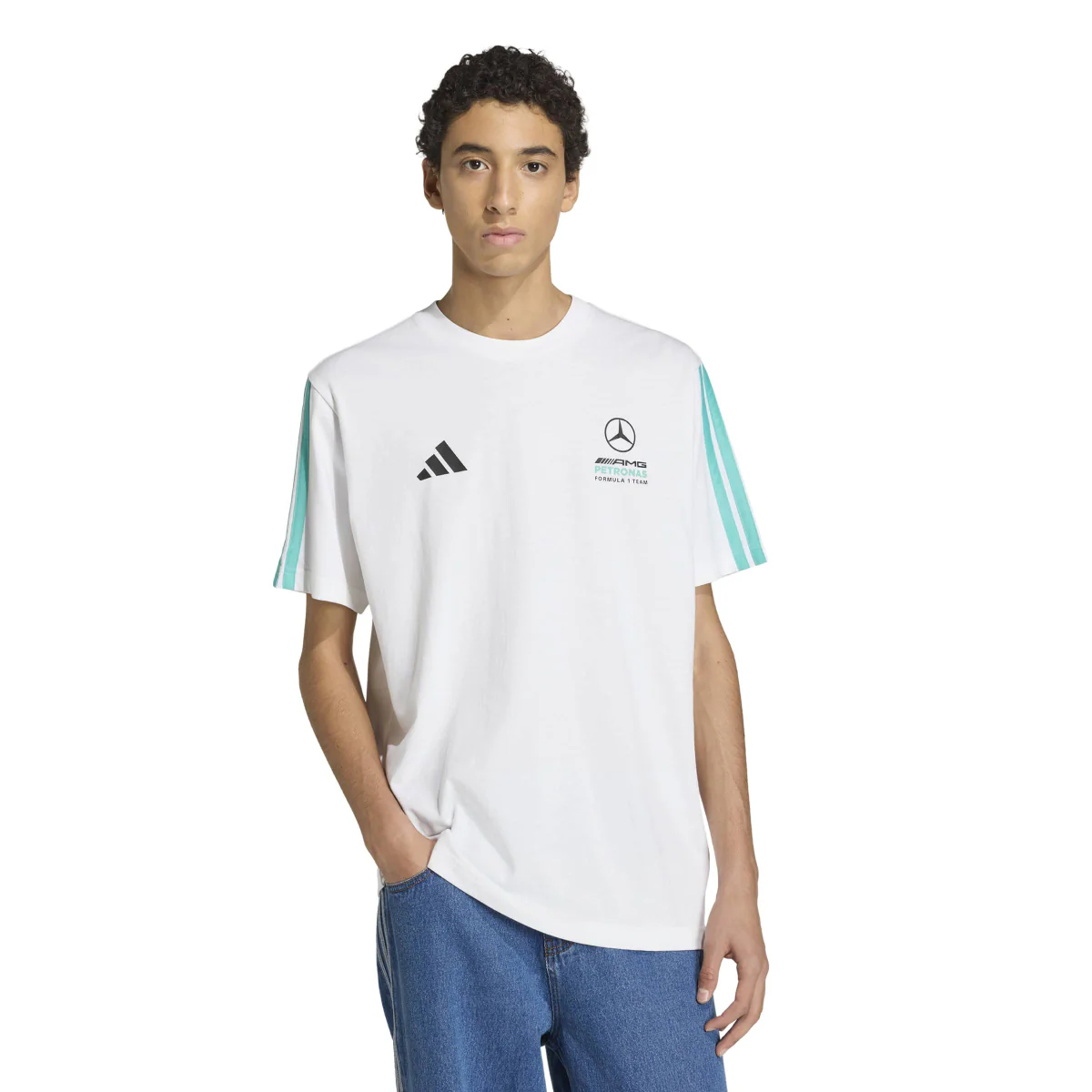 + Mercedes AMG Petronas F1 Team DNA Tee 'White' - Image 2