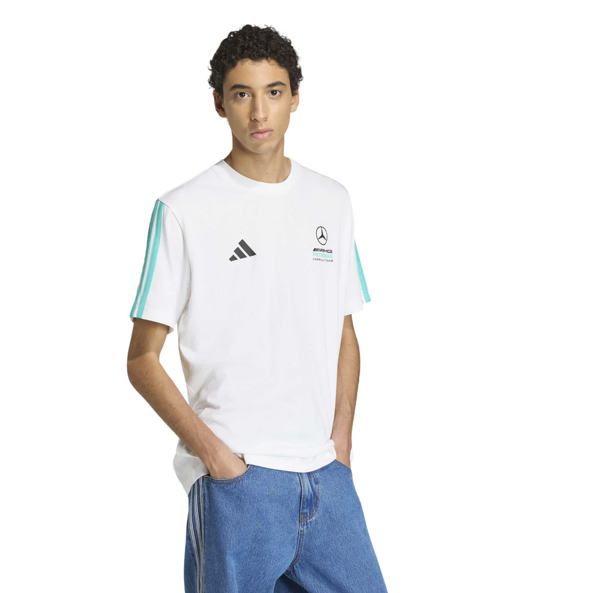 + Mercedes AMG Petronas F1 Team DNA Tee 'White' - Image 4
