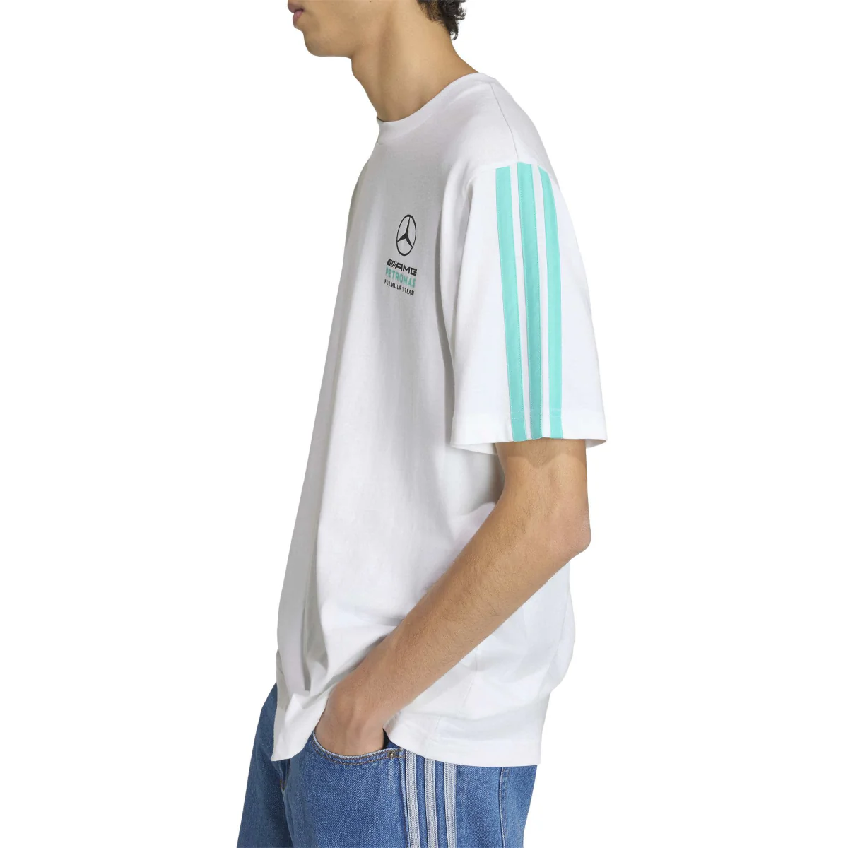 + Mercedes AMG Petronas F1 Team DNA Tee 'White' - Image 5