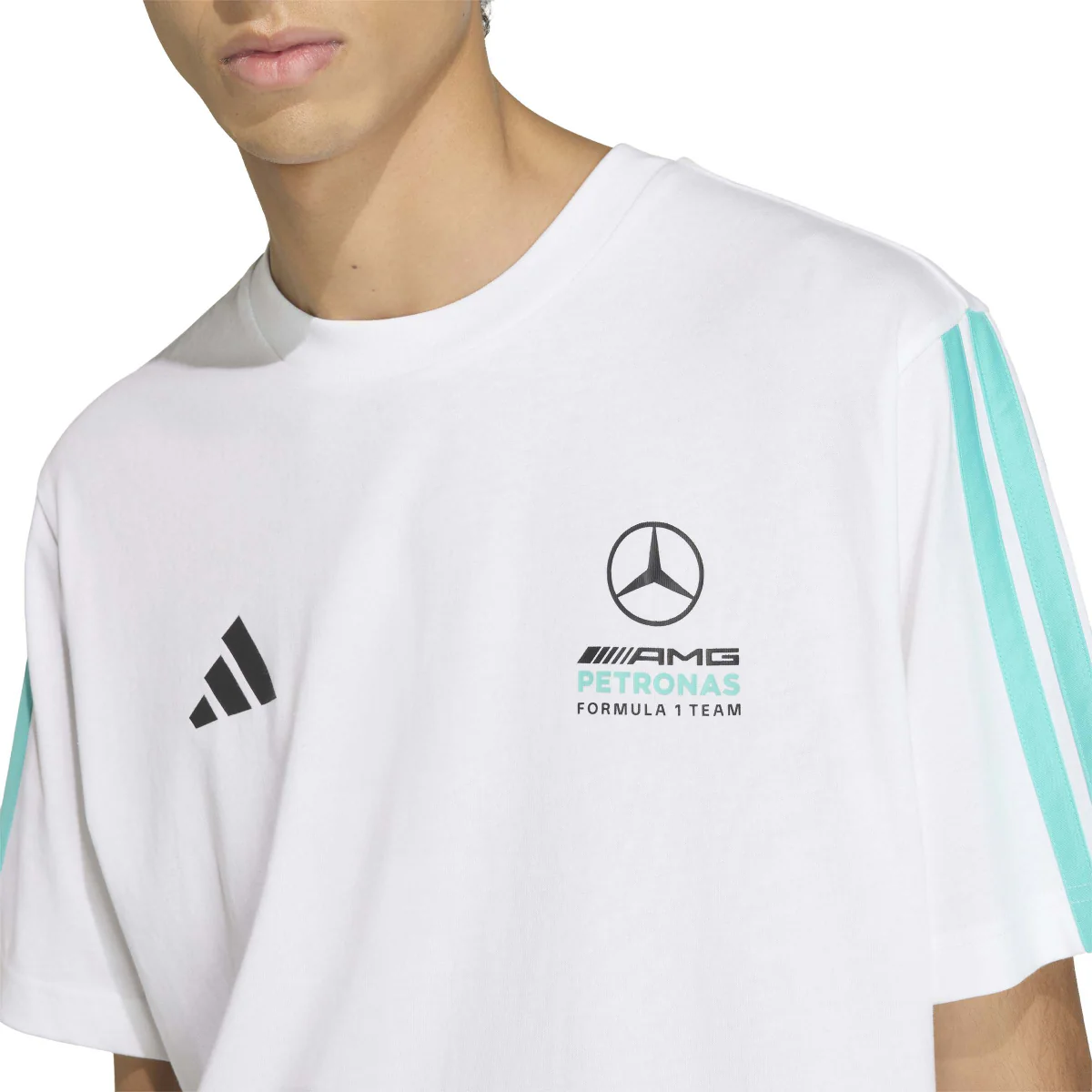 + Mercedes AMG Petronas F1 Team DNA Tee 'White' - Image 7