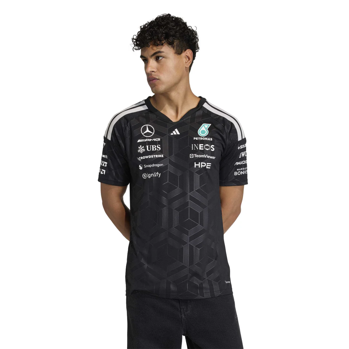 + Mercedes AMG Petronas F1 Team Driver Jersey 'Black' - Image 4