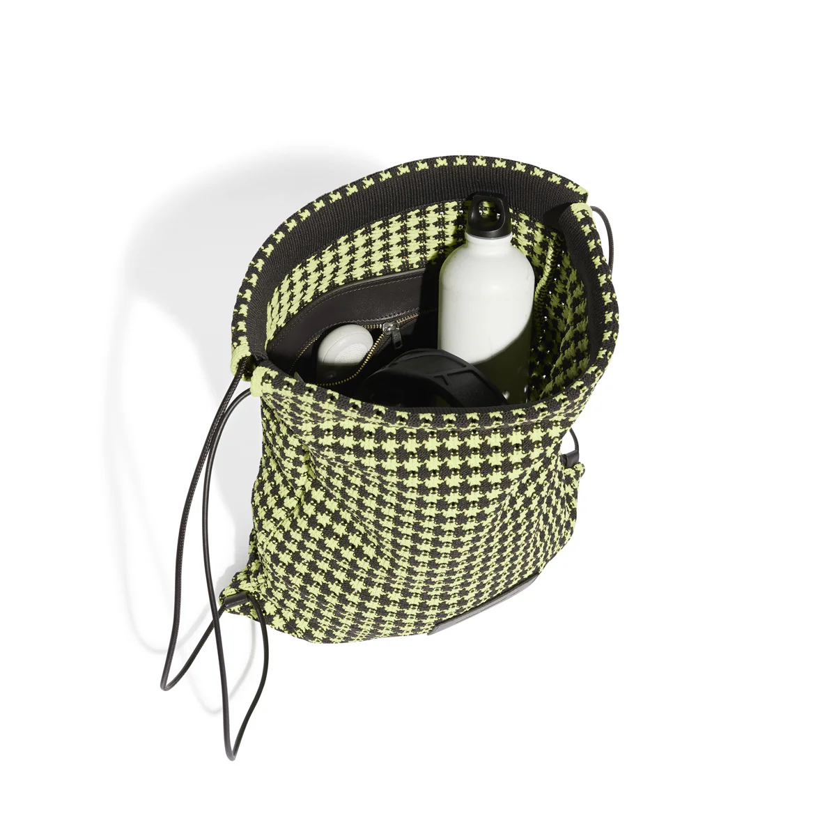 + Wales Bonner Crochet Gym Bag 'Semi Frozen Yellow Brown' - Image 4