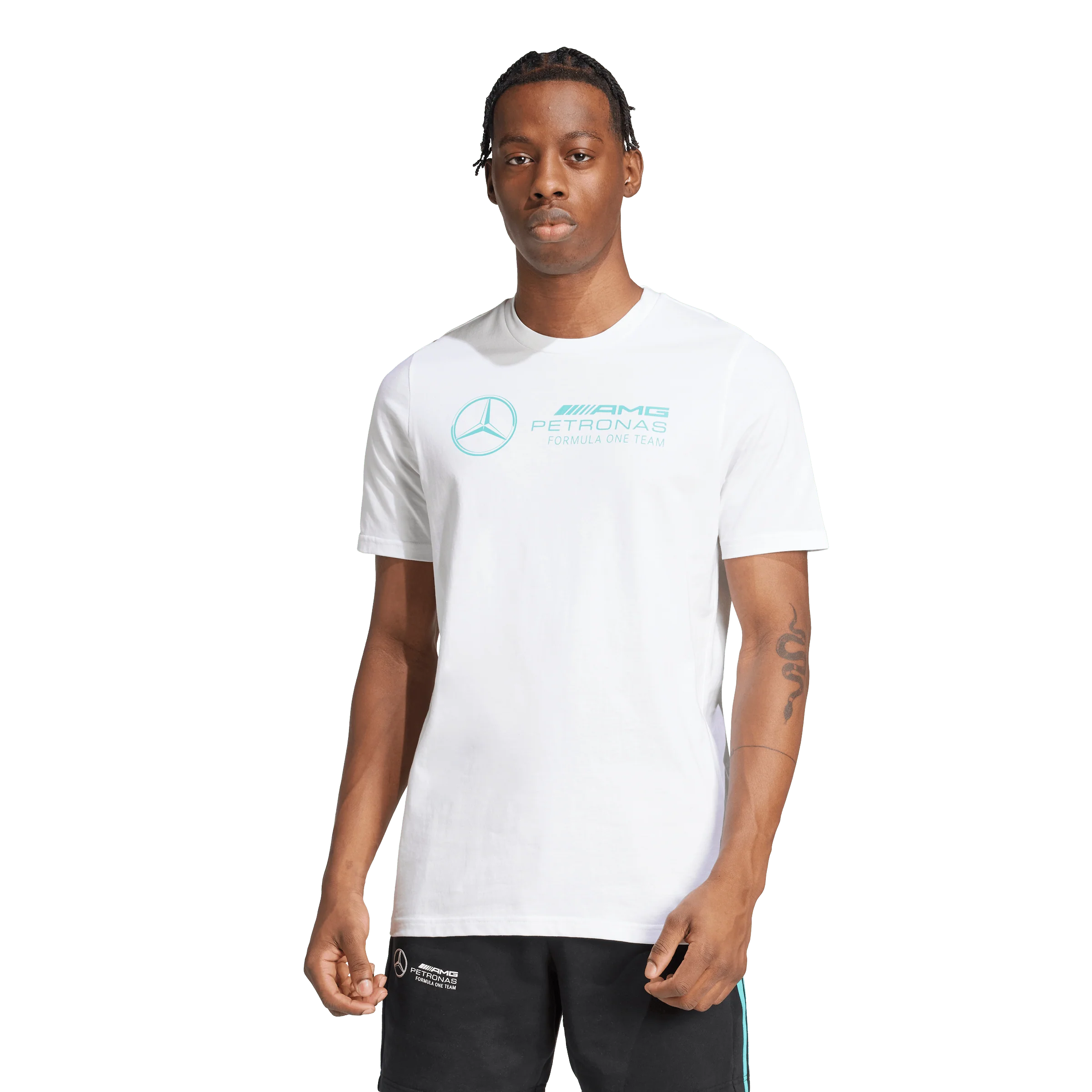 + Mercedes AMG Petronas F1 Team DNA Graphic Tee 'White' - Image 2