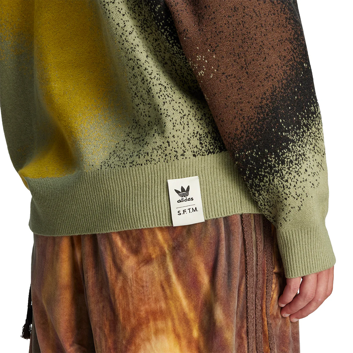+ Song For The Mute SFTM-004 Knit Sweatshirt 'Tent Green' - Image 5