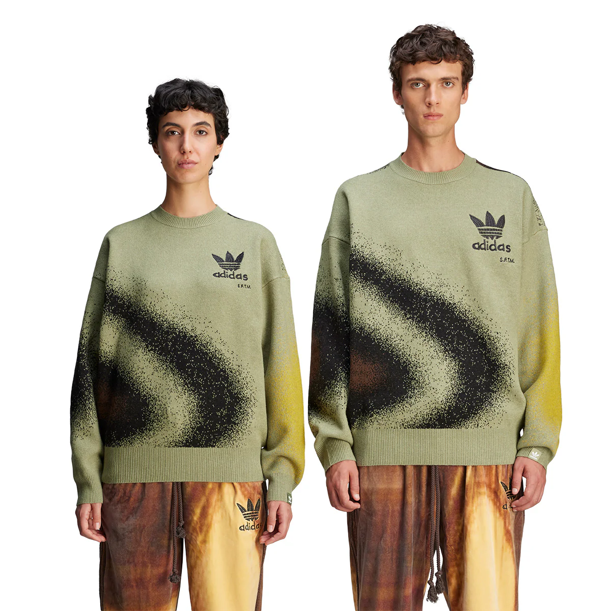 + Song For The Mute SFTM-004 Knit Sweatshirt 'Tent Green' - Image 6