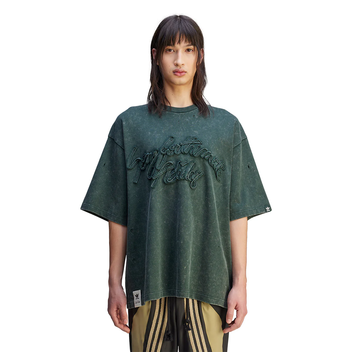 + Song For The Mute Wash Tee 'Shadow Green' - Image 2