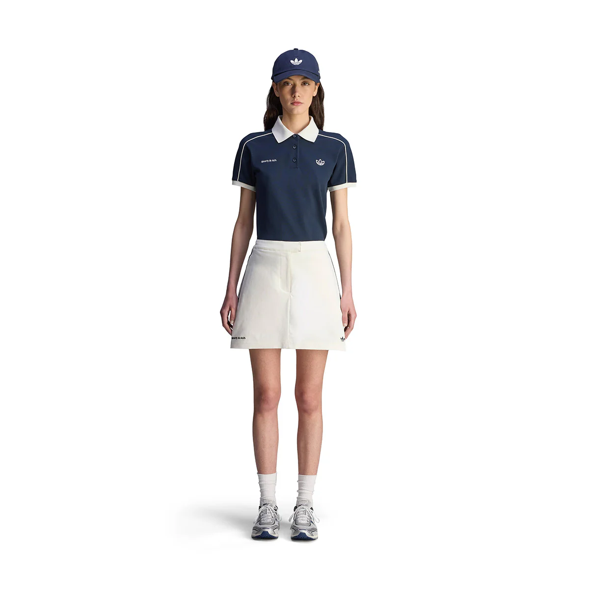 + Sporty & Rich Skort 'Core White Night Navy' - Image 3