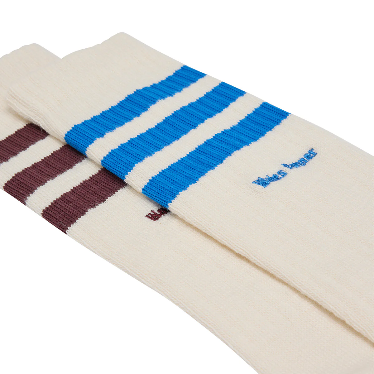 + Wales Bonner 3 Stripes Sock 'Chalk White' - Image 2
