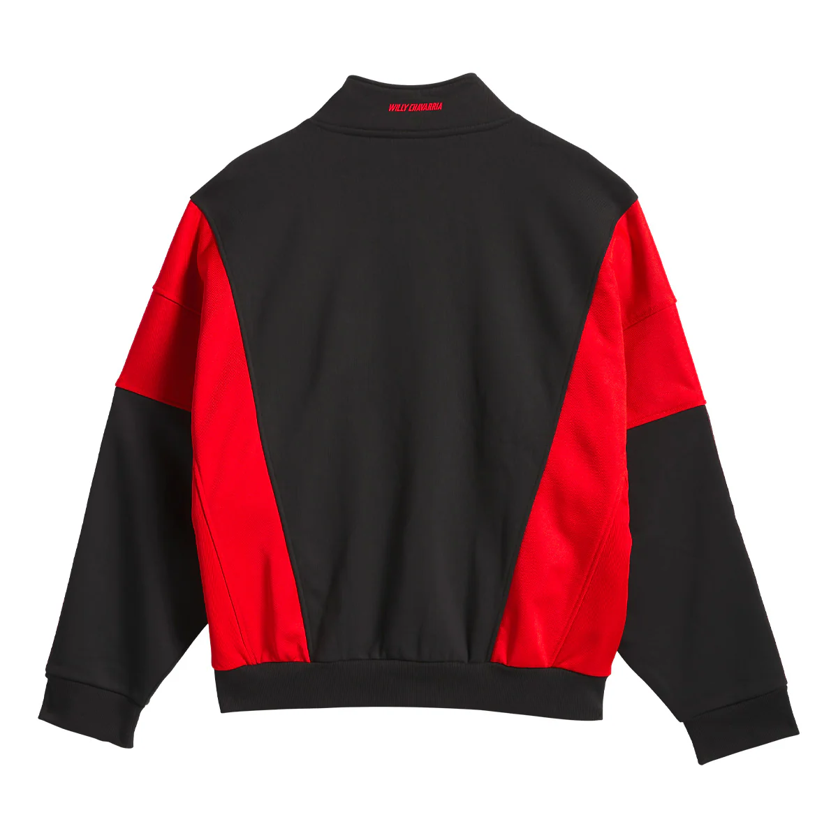 + Willy Chavarria Watsonville Mockneck Jumper 'Black Red' - Image 2