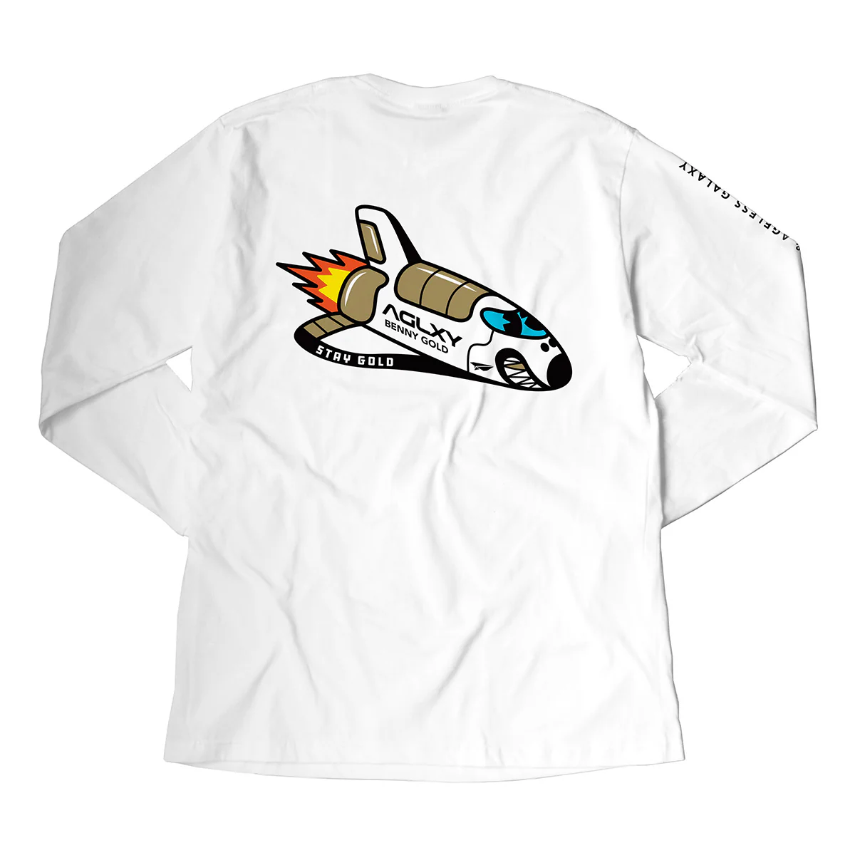+ Benny Gold Terry Gold L/S Tee 'White' - Image 2