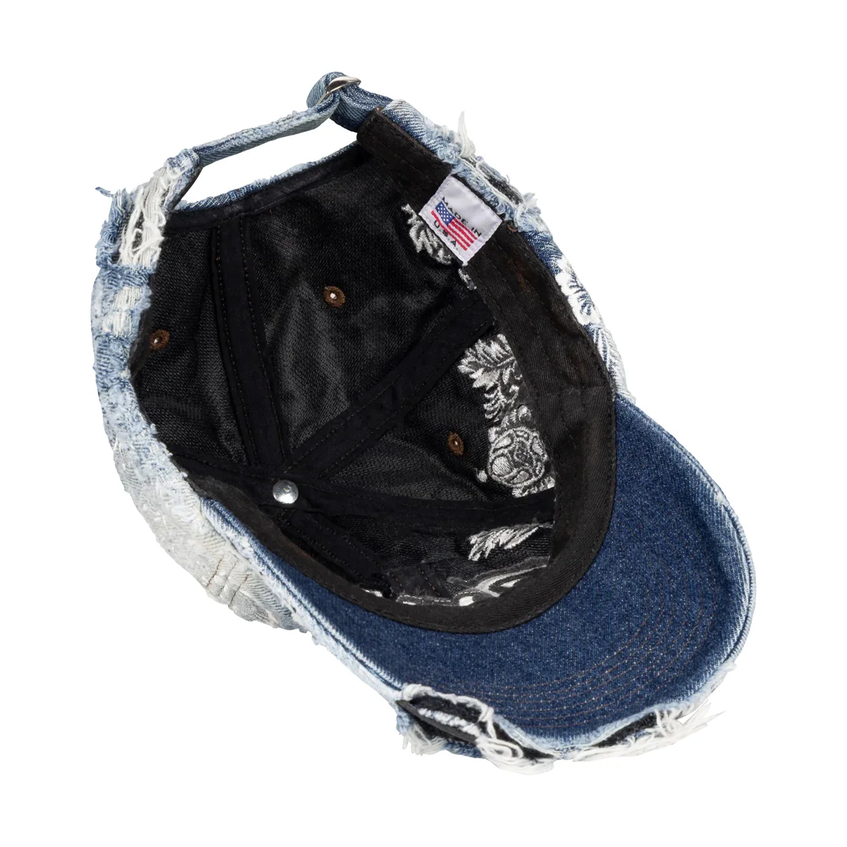 Destroyed Lace Cap 'Denim' - Image 4
