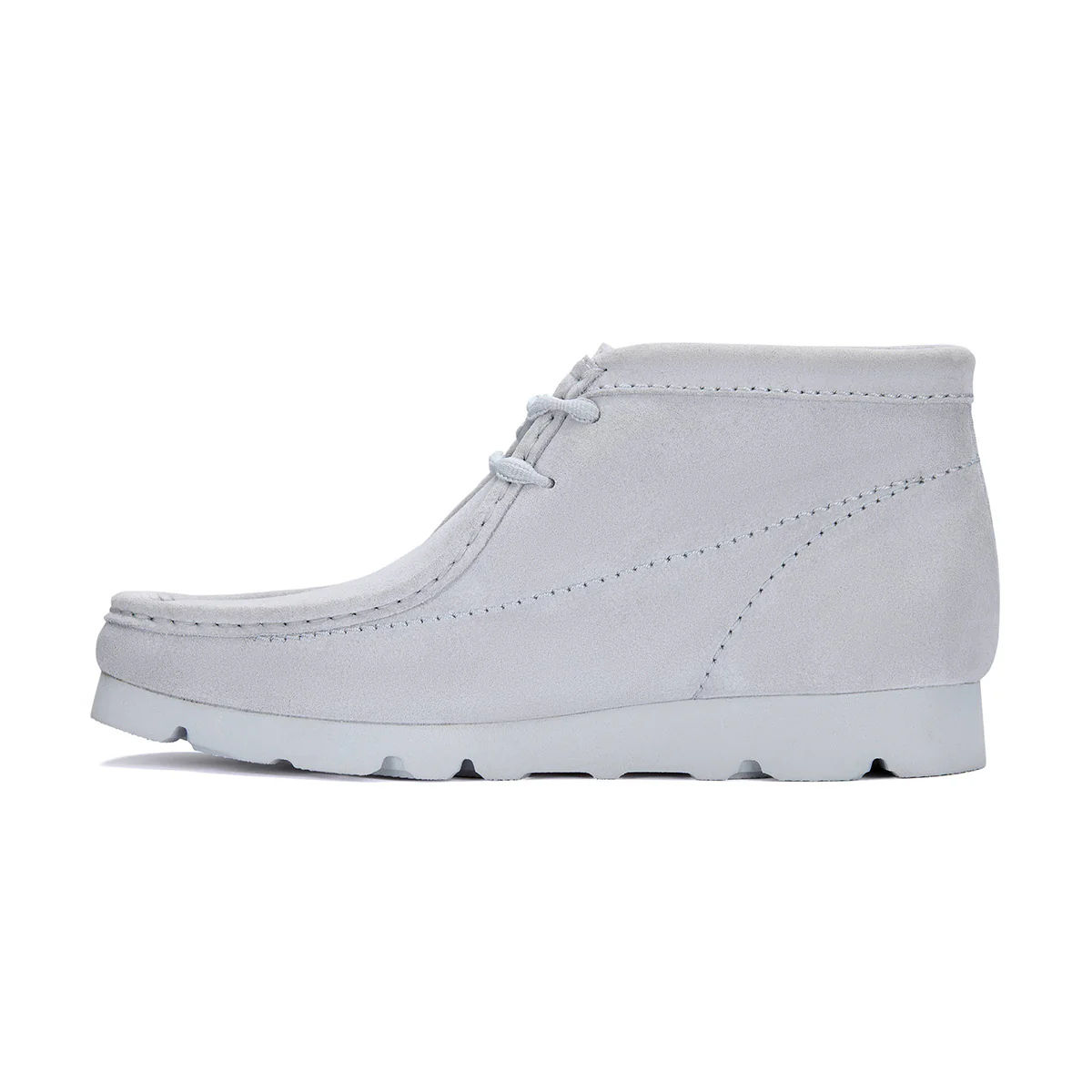 + Post Archive Faction Wallabee Boots GORE-TEX 'Grey Blue Suede' - Image 3