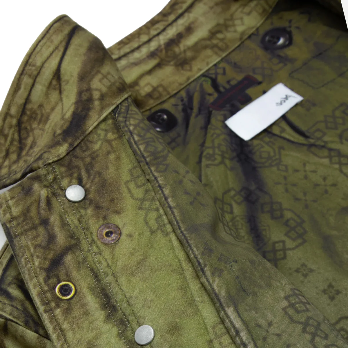 + TOLQ Printed M-65 Jacket 'Olive' - Image 10