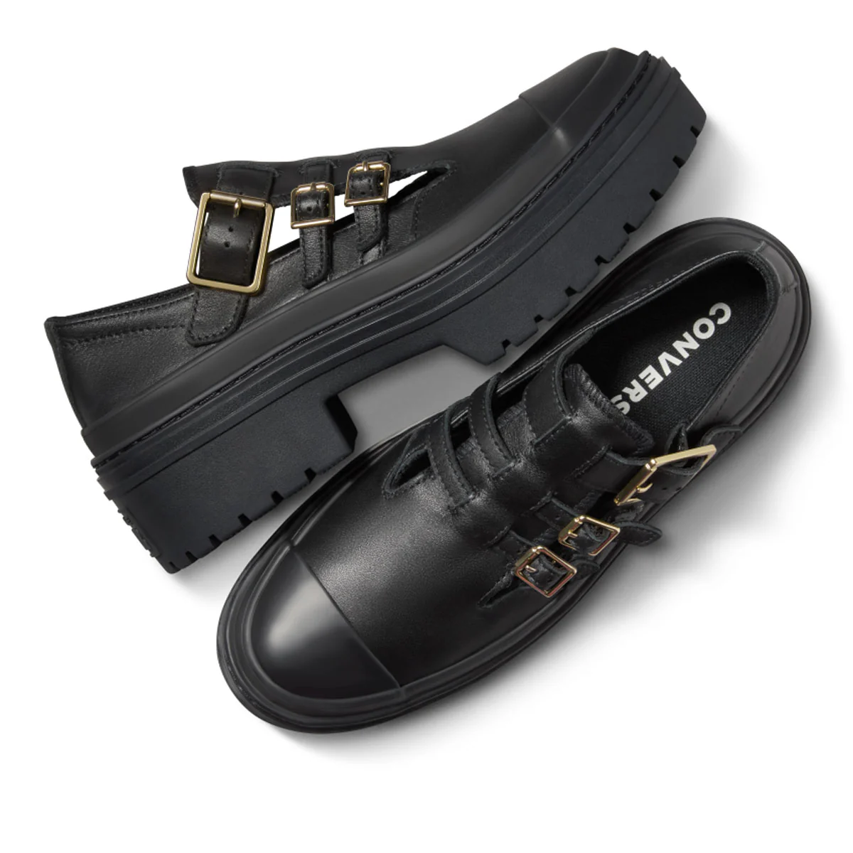 Chuck Taylor All Star Lugged Heel Mary Jane Platform 'Black Gold' - Image 6