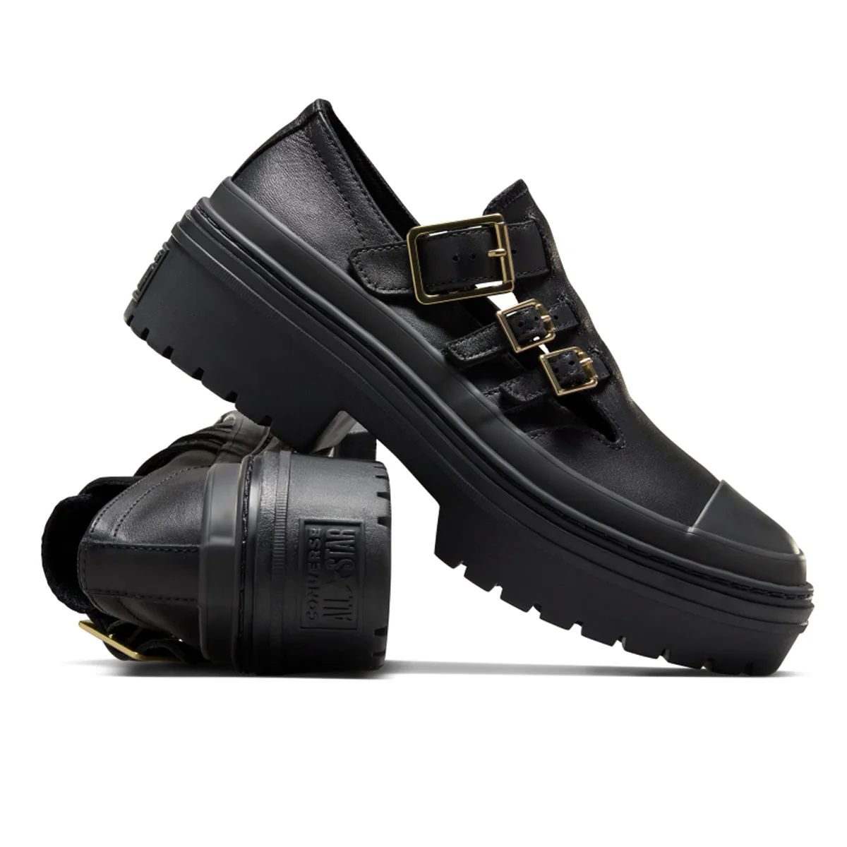 Chuck Taylor All Star Lugged Heel Mary Jane Platform 'Black Gold' - Image 7