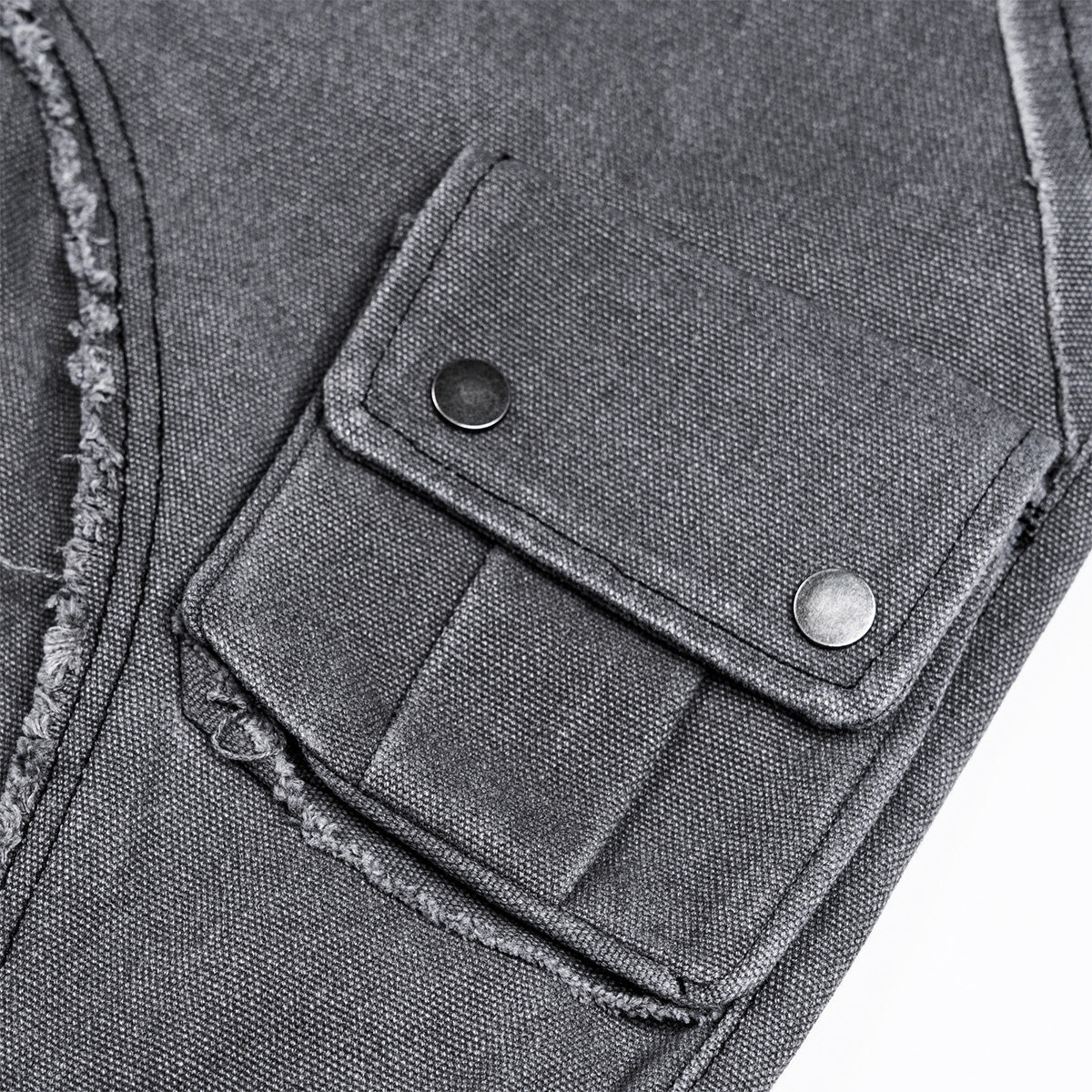 Washed Multipocket Cargo Pants 'Grey' - Image 3