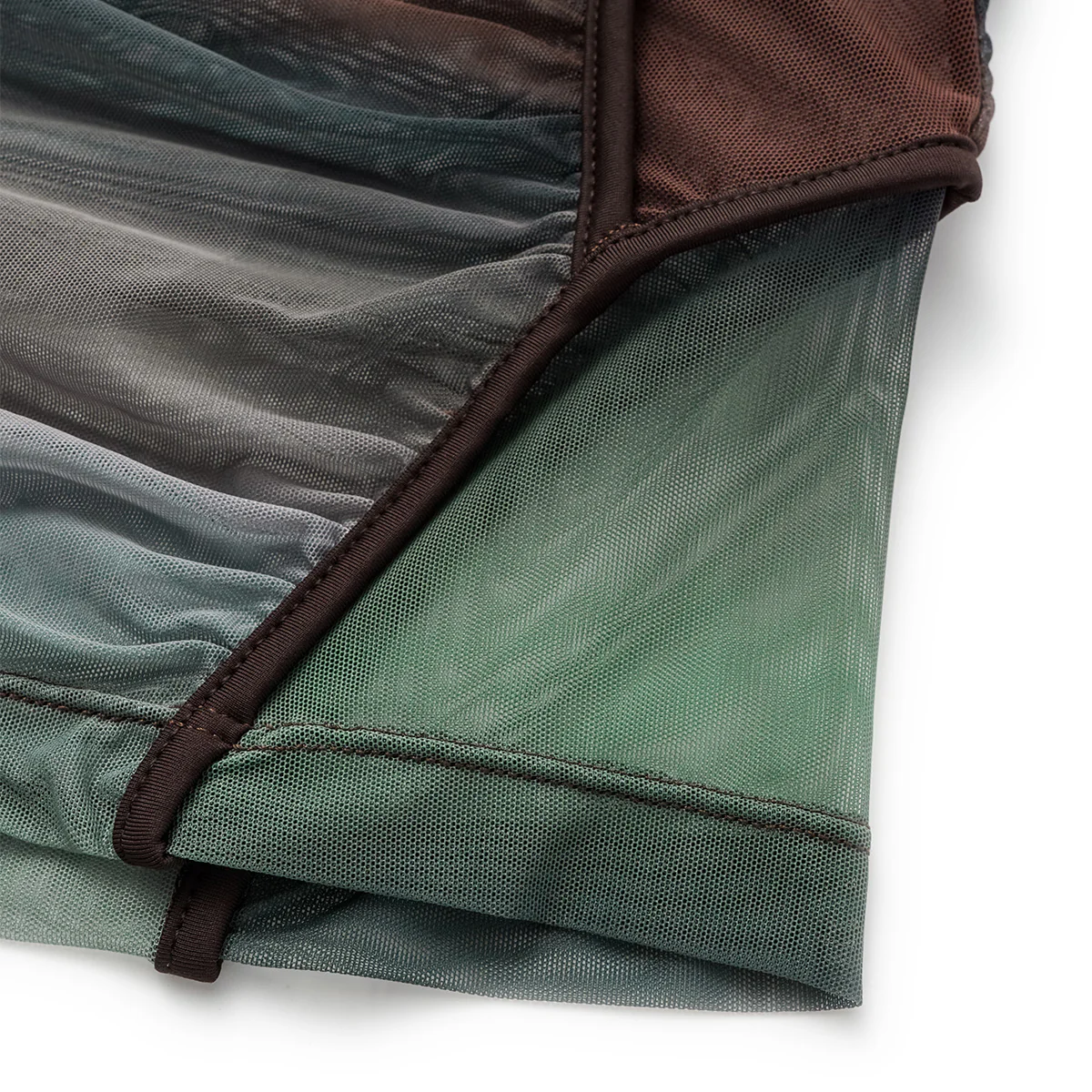 Deconstructed Grenadine Top 'Green Brown' - Image 6