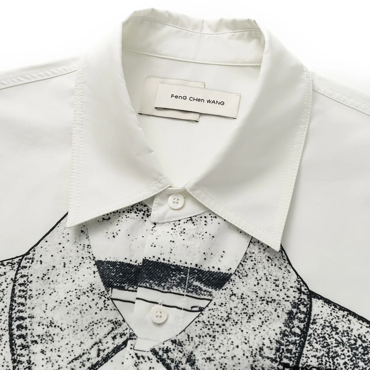 Deconstructed Printed Jacket 'Khaki' - Image 4