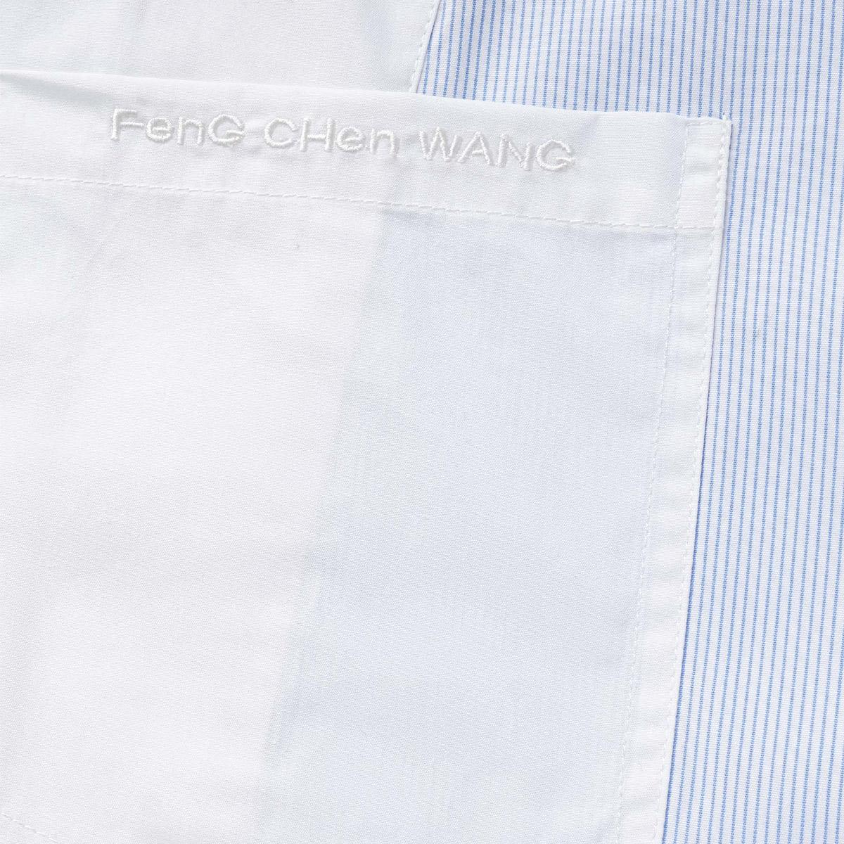 Patched Panel S/S Shirt 'White' - Image 4