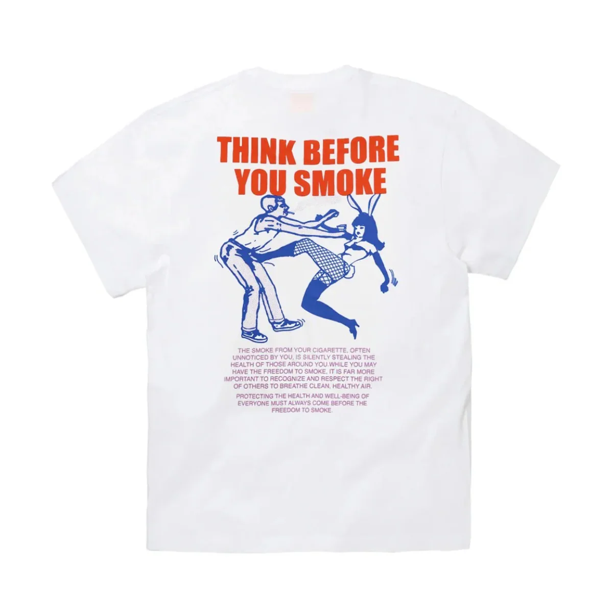 Think Before You Smoke Tee 'White' - Image 2