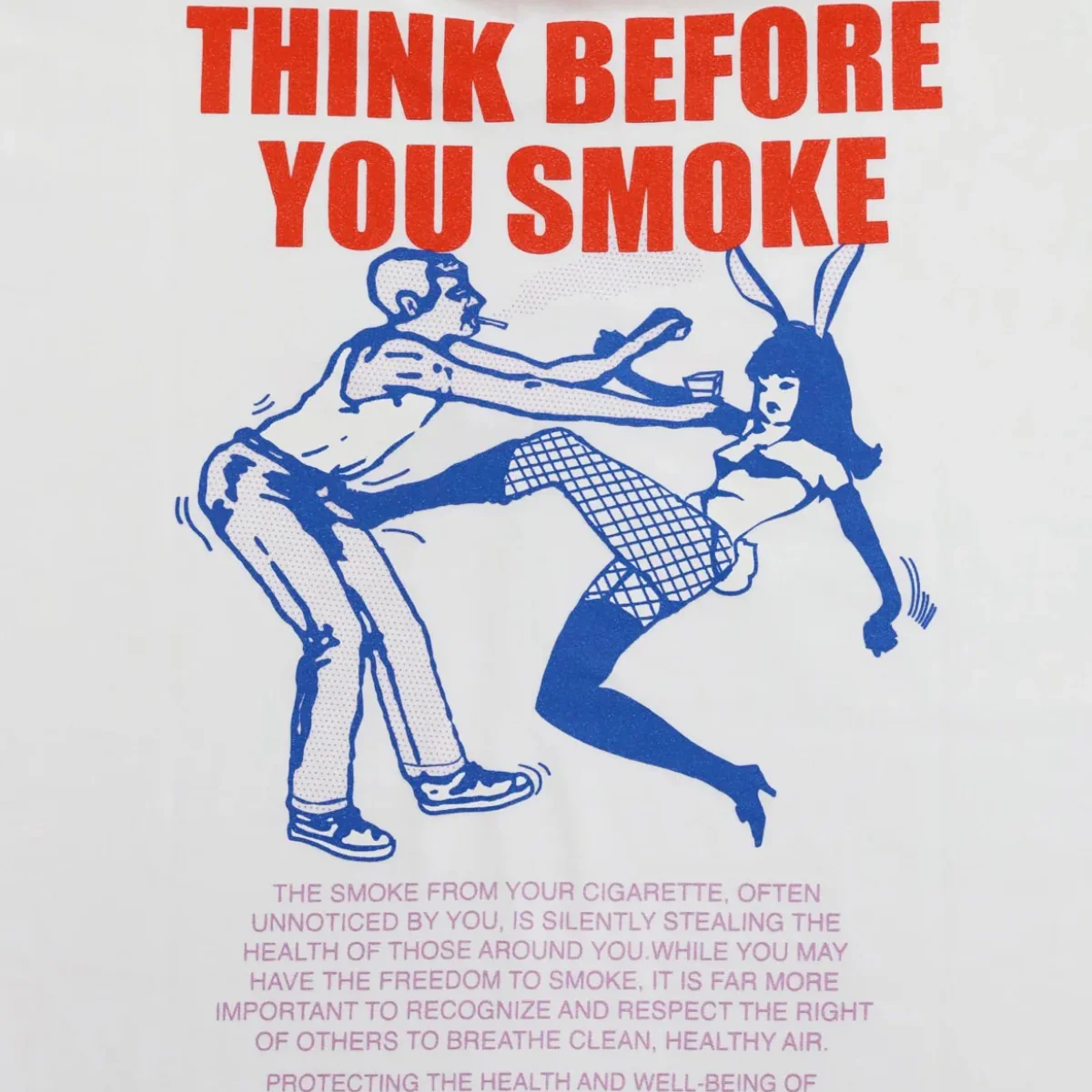 Think Before You Smoke Tee 'White' - Image 4