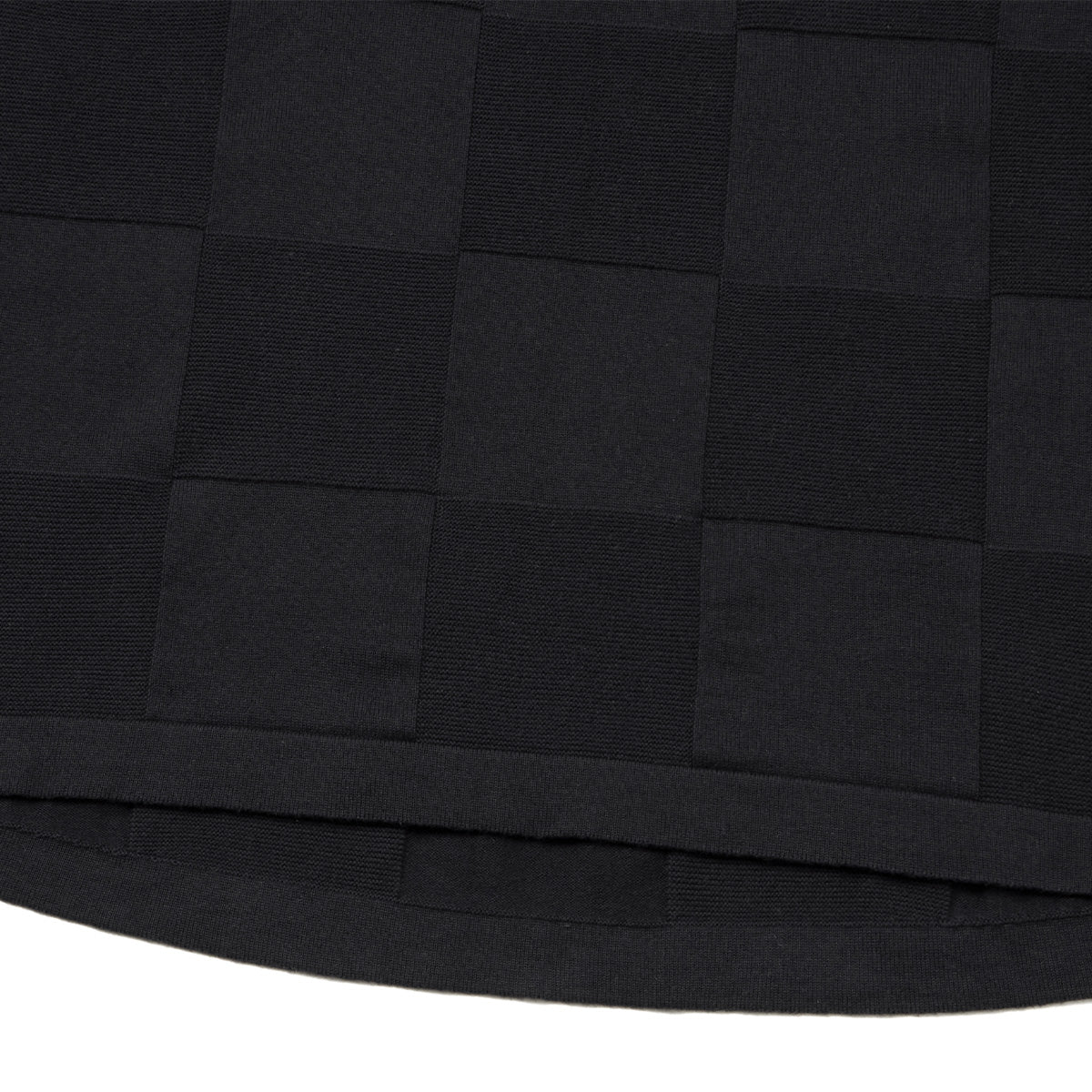 + AES G.A.T-01K Checkerboard Knit Polo Shirt 'Shadow' - Image 4