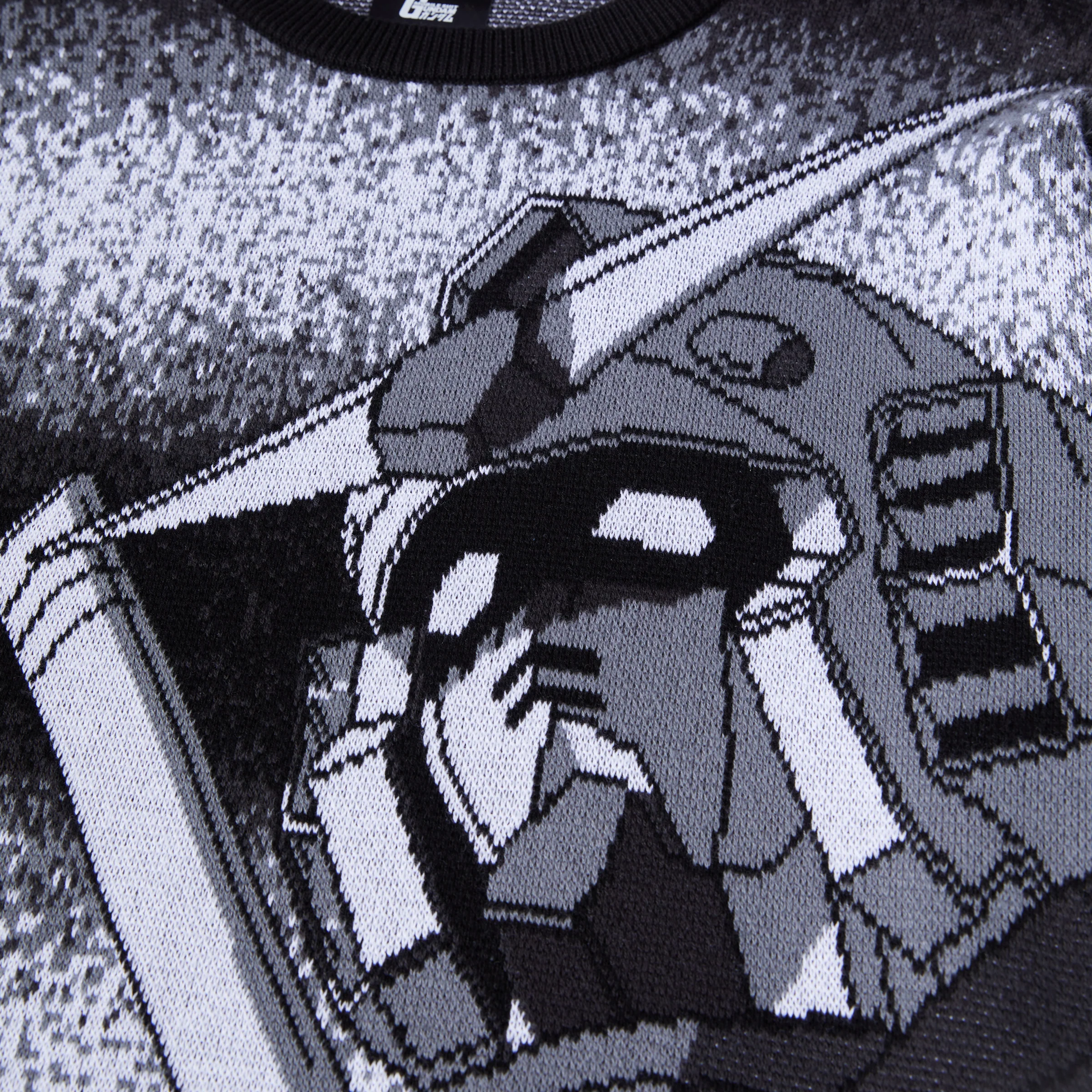 + Mobile Suit Gundam Static Crewneck Sweater 'Black' - Image 3