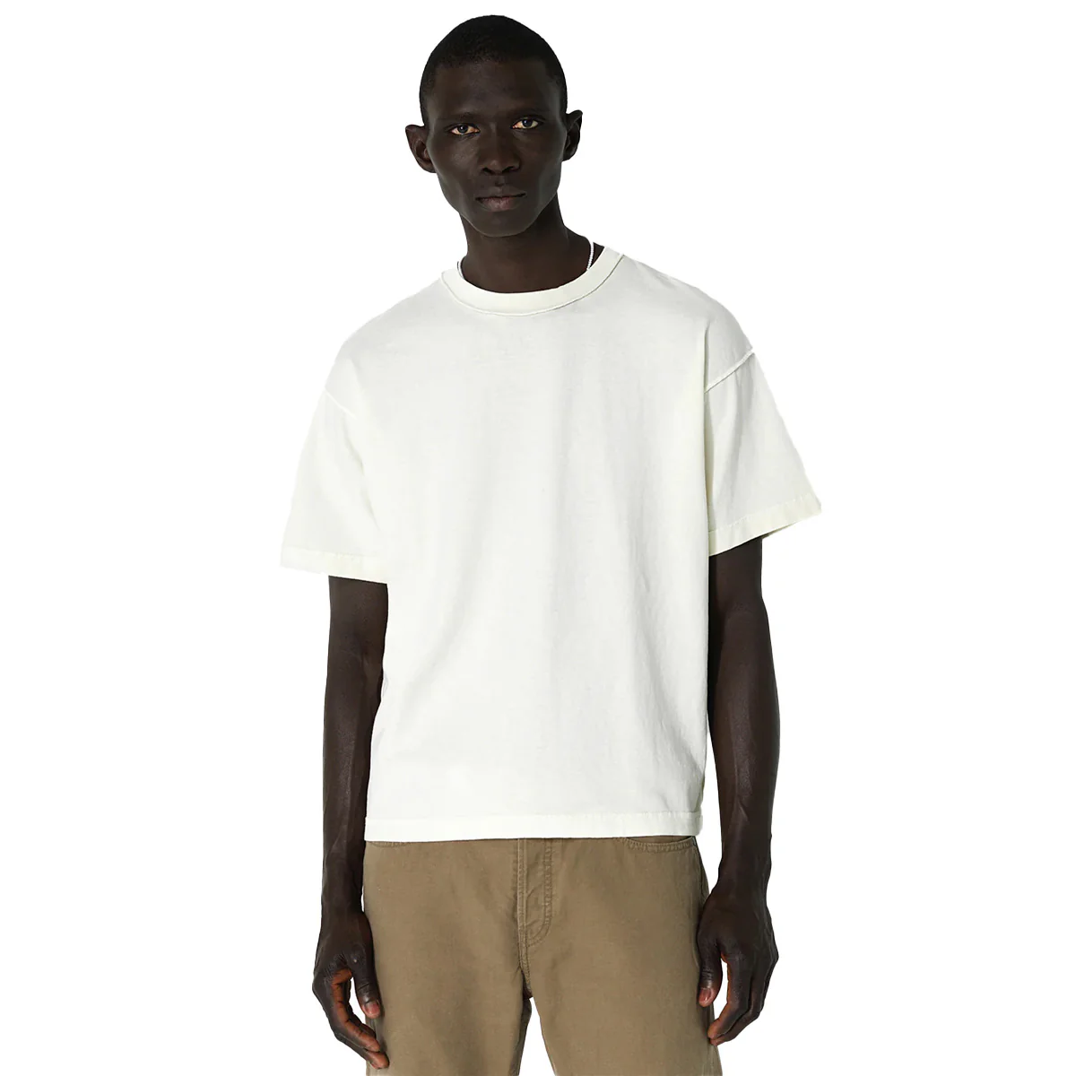 Reversed Cropped Tee 'Salt' - Image 2