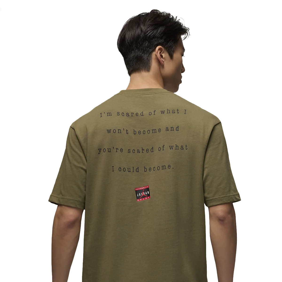 Crew Neck Tee 'Medium Olive' - Image 2
