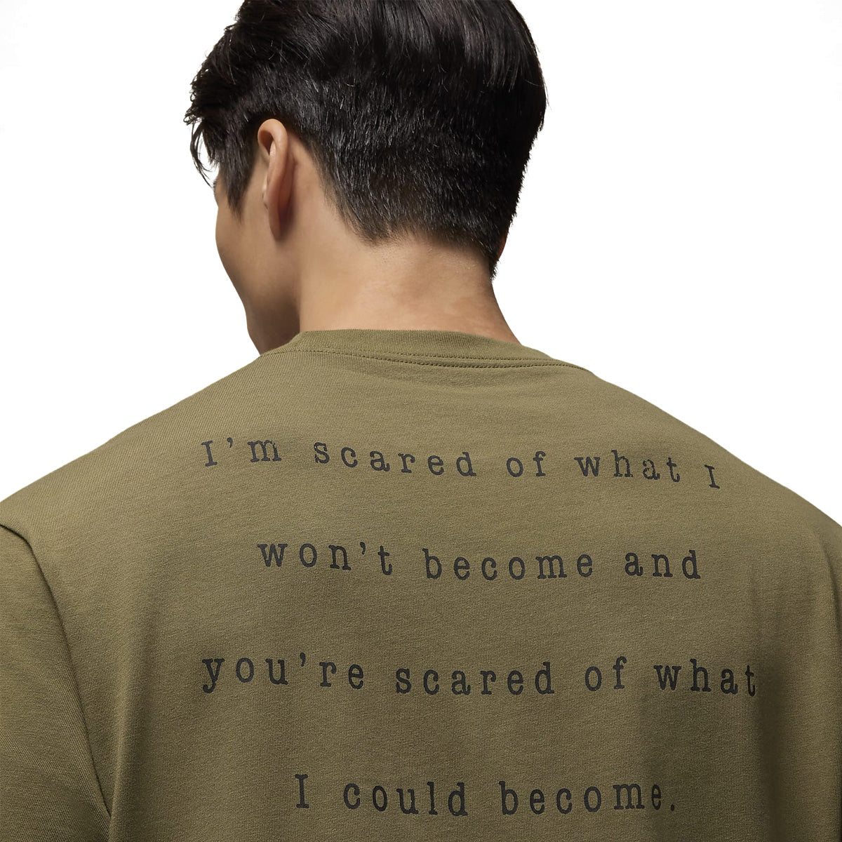 Crew Neck Tee 'Medium Olive' - Image 4