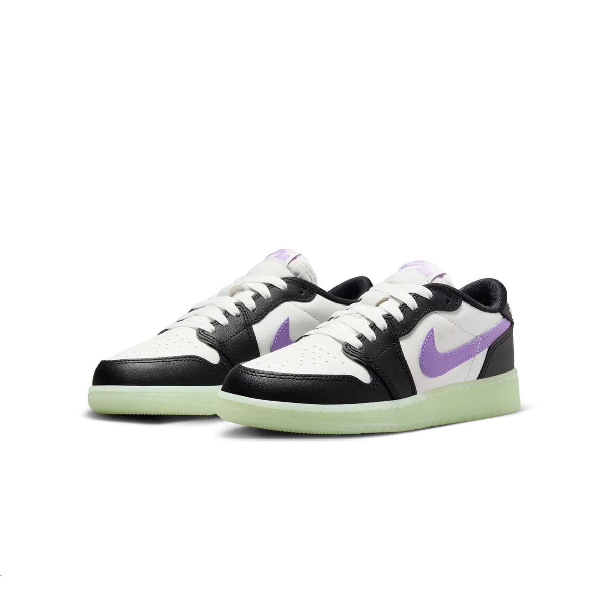 Kids Air Jordan 1 Low Retro 'Black Raspberry' - Image 2