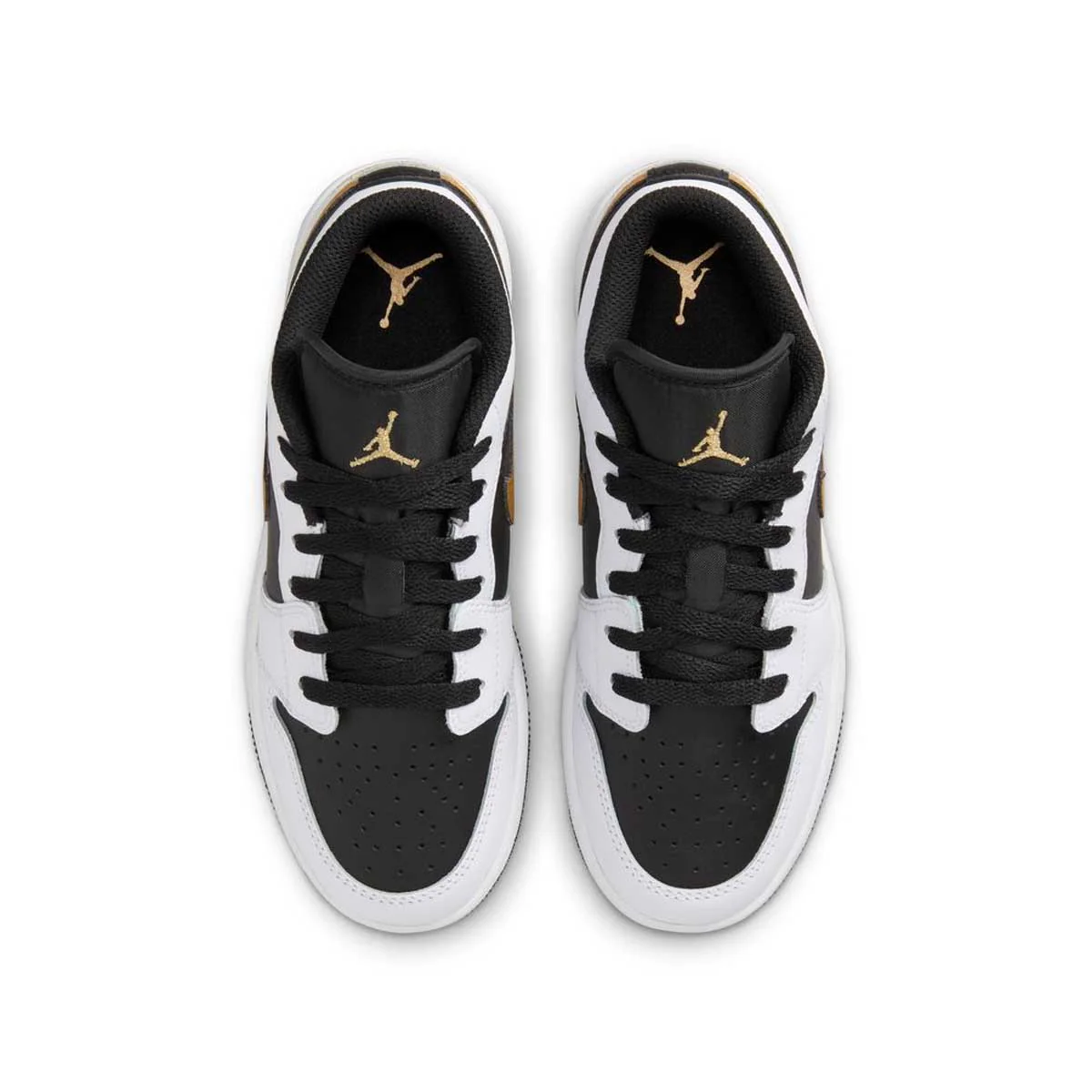 Kids Air Jordan 1 Low 'White Metallic Gold' - Image 4