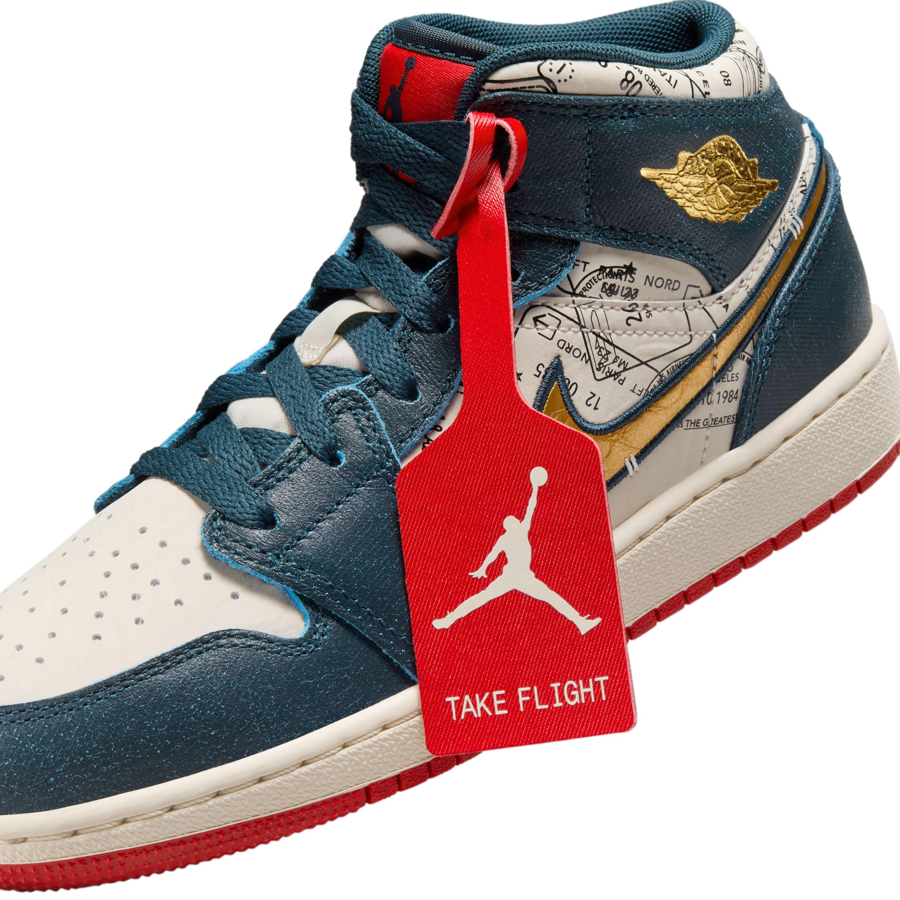 Kids Air Jordan 1 Mid SE 'Take Flight' - Image 9