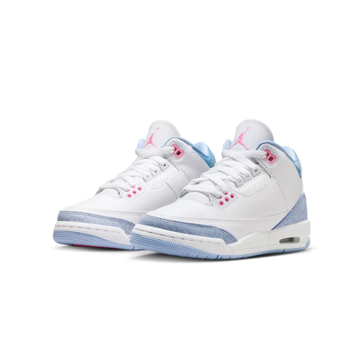 Kids Air Jordan 3 'Denim Pink Glow' - Image 2