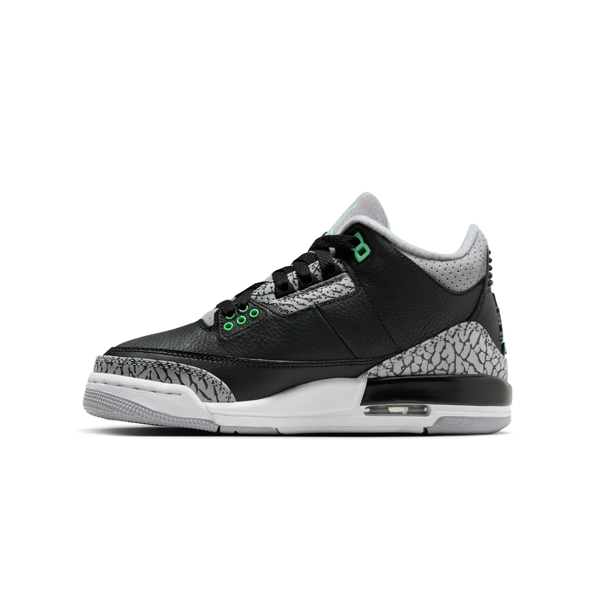 Kids Air Jordan 3 Retro 'Green Glow' - Image 3