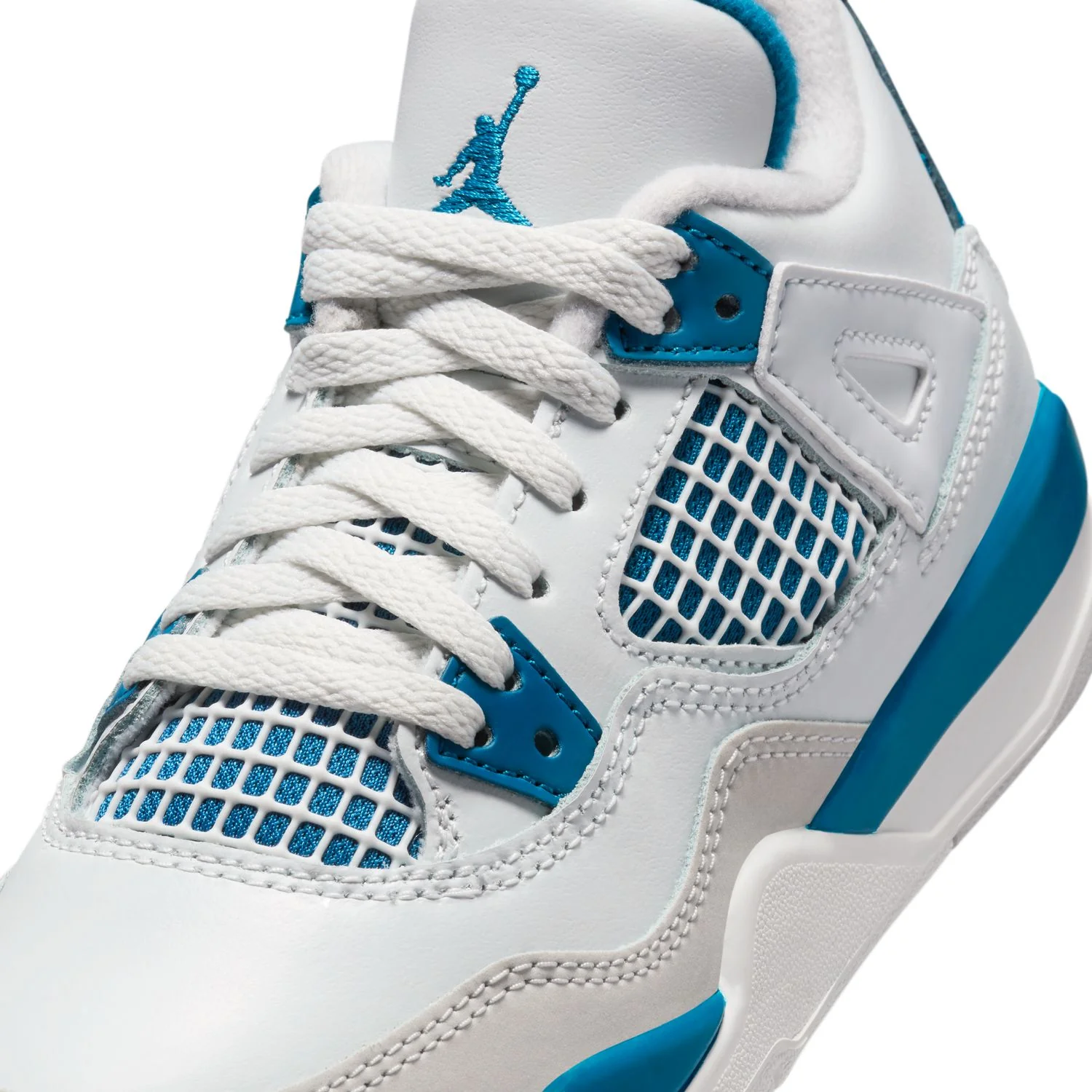 Kids Air Jordan 4 Retro 'Military Blue' - Image 7
