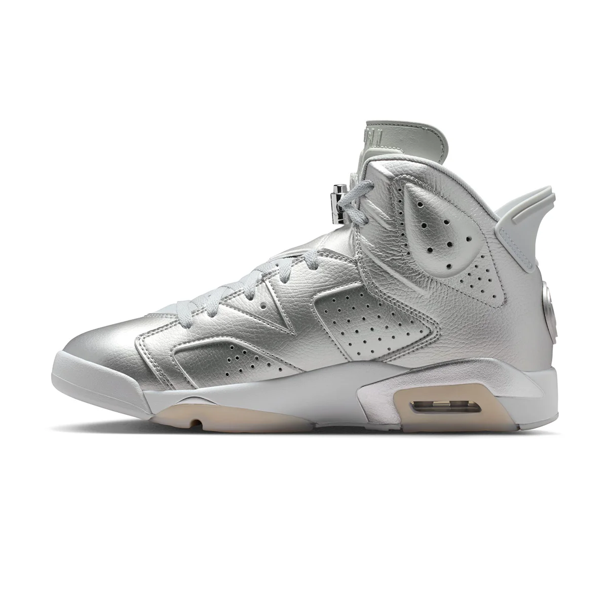+ Paris Saint-Germain Air Jordan 6 Retro 'Metallic Silver' - Image 3