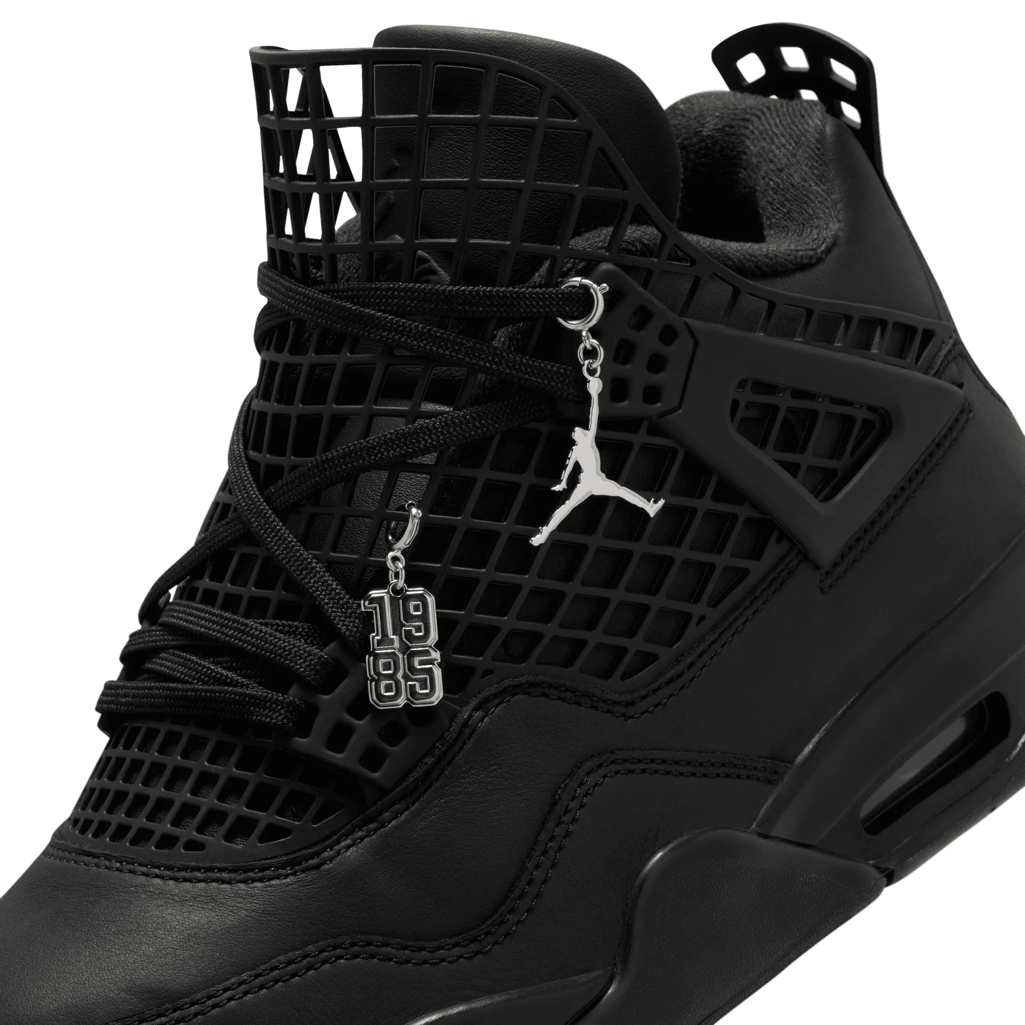 Wmns Air Jordan 4 Net 'Triple Black' - Image 10