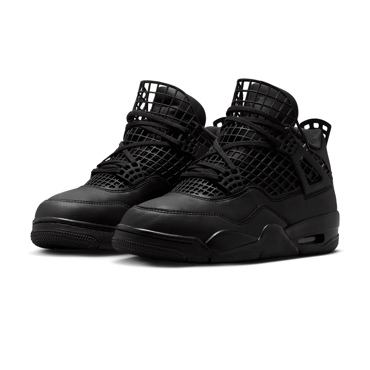 Wmns Air Jordan 4 Net 'Triple Black' - Image 2