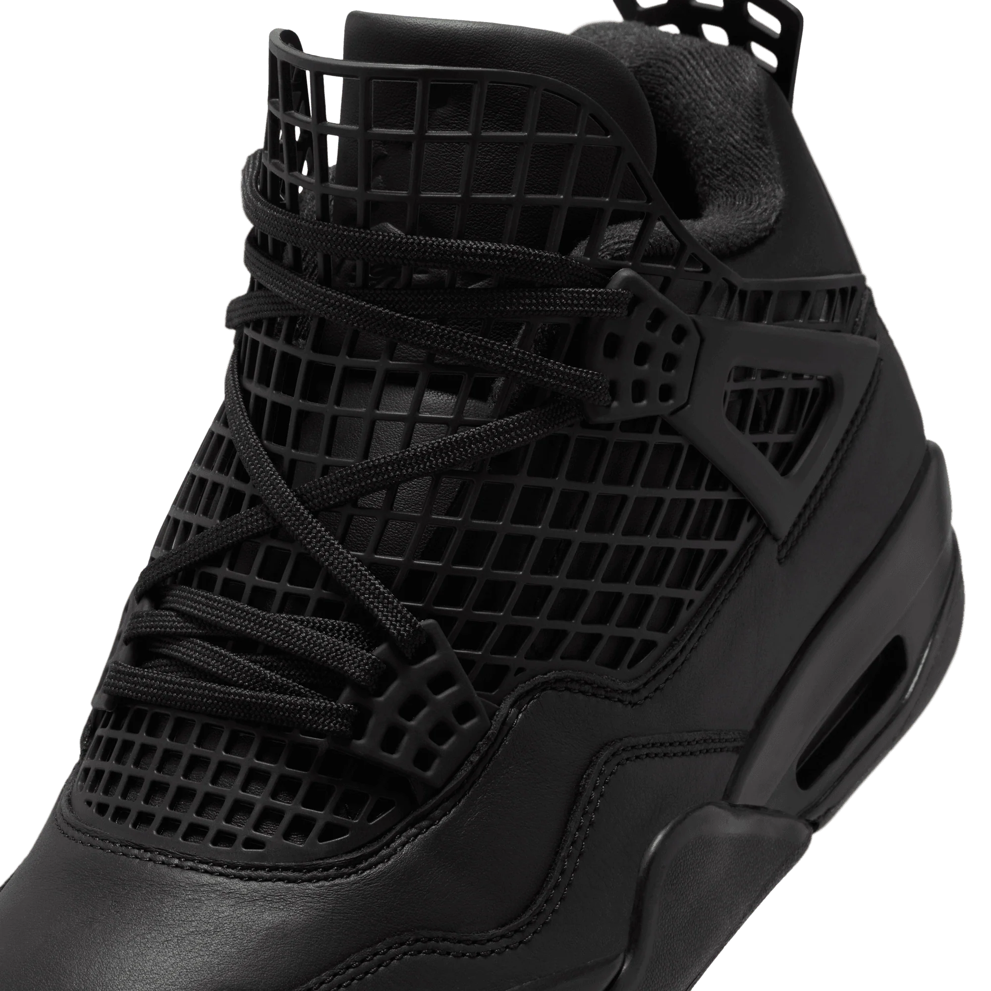 Wmns Air Jordan 4 Net 'Triple Black' - Image 7