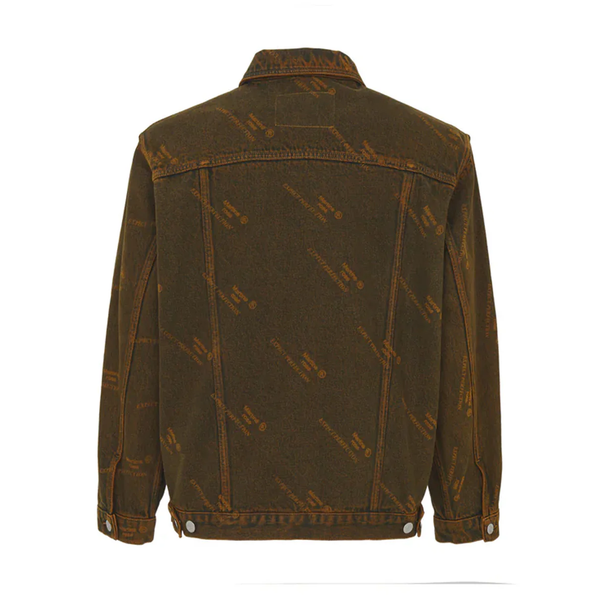 Oversized Denim Jacket 'Orange' - Image 2