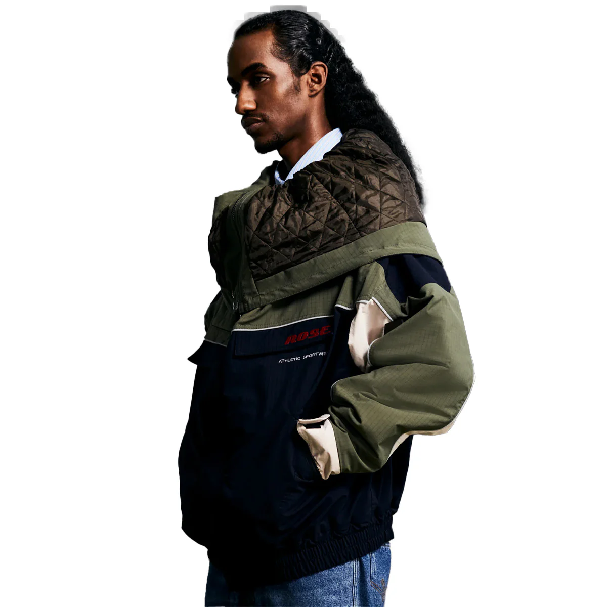 Reverse Sports Jacket 'Green Navy' - Image 2