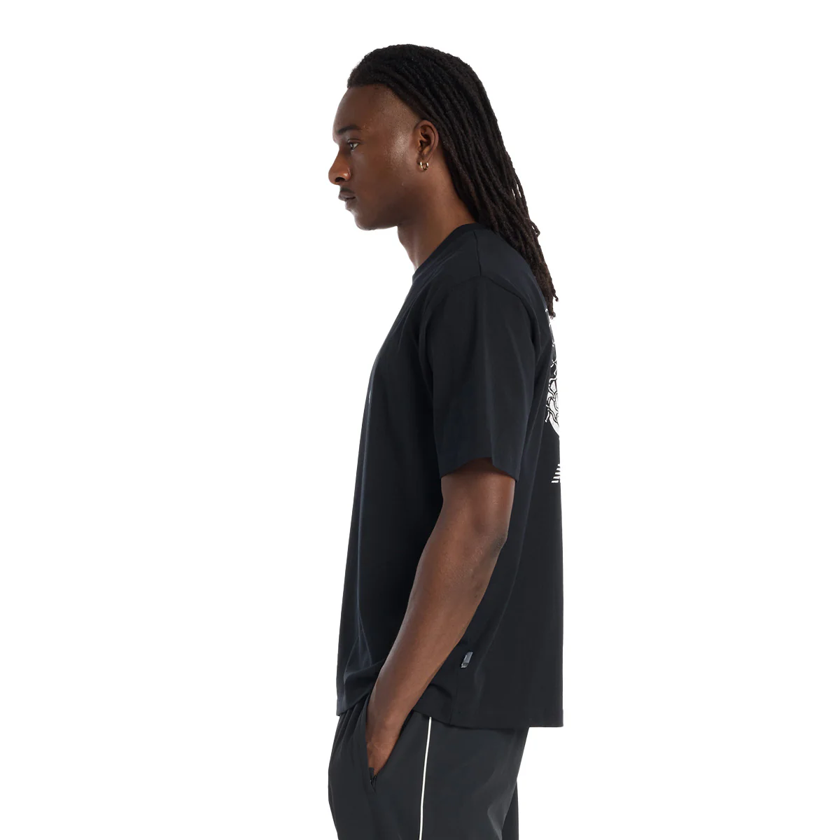 Hoops Player Graphic Tee 'Black' - Image 4