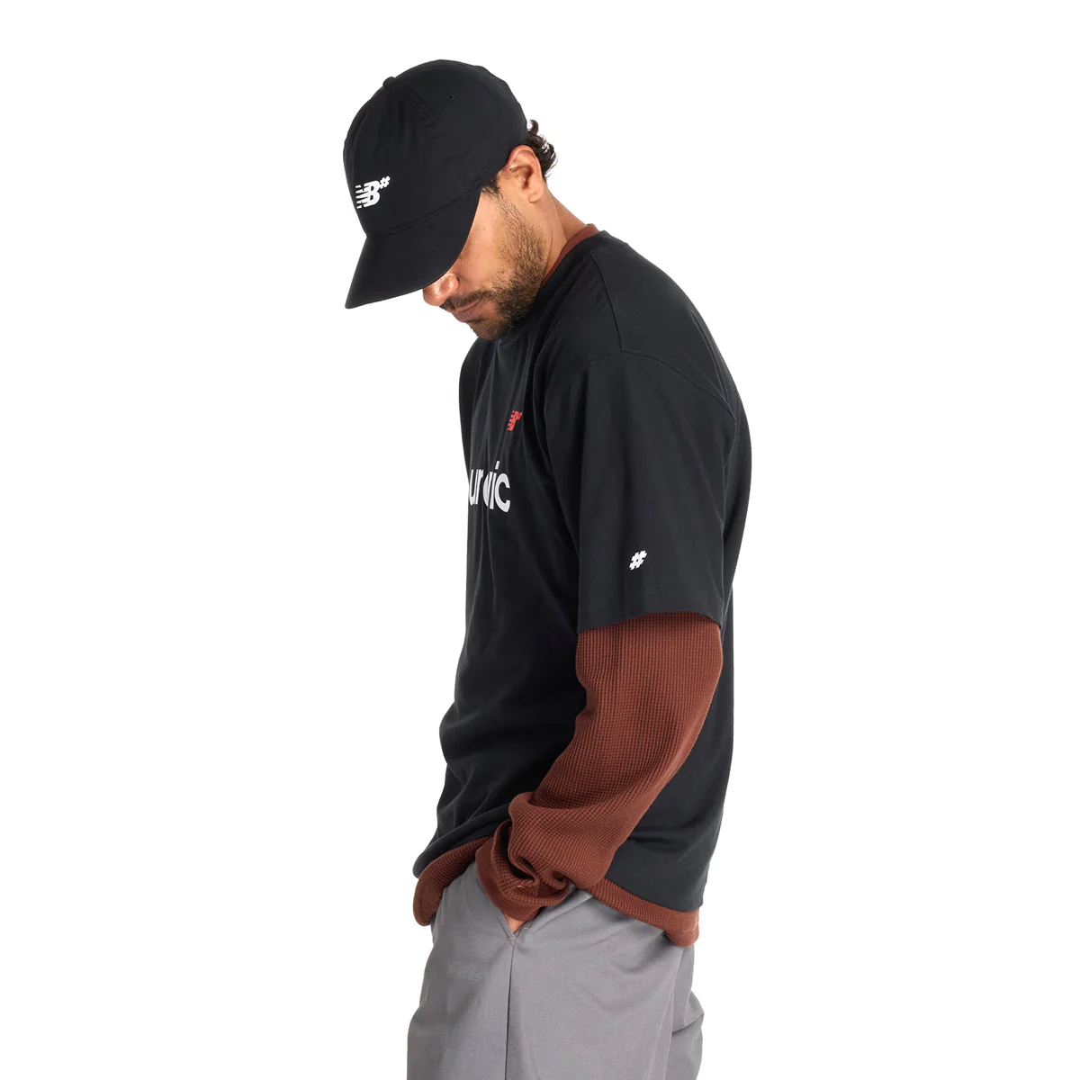 Numeric Linear Logo Tee 'Black' - Image 3