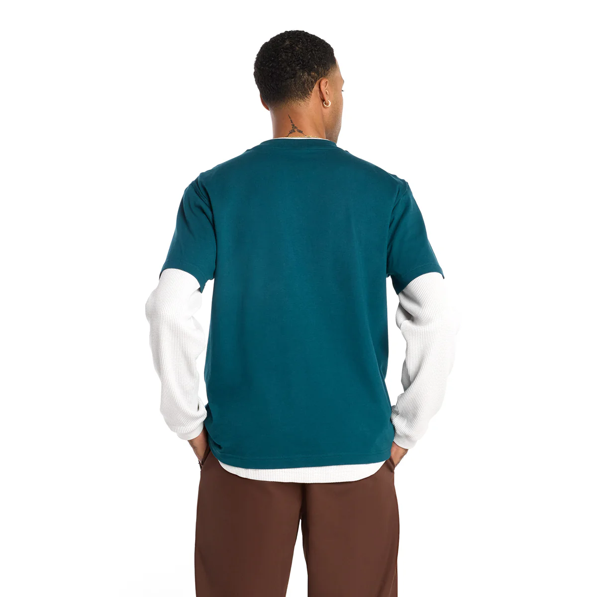 Numeric Linear Logo Tee 'Green' - Image 2
