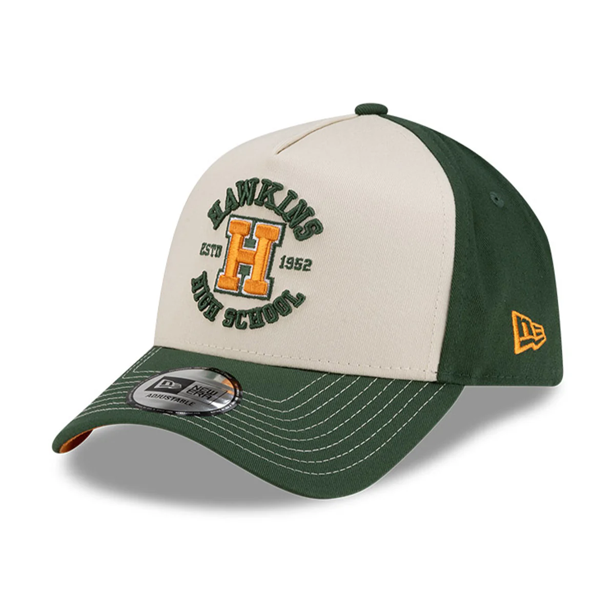+ Stranger Things Hawkins High 9FORTY A-Frame Cap 'Green' - Image 2