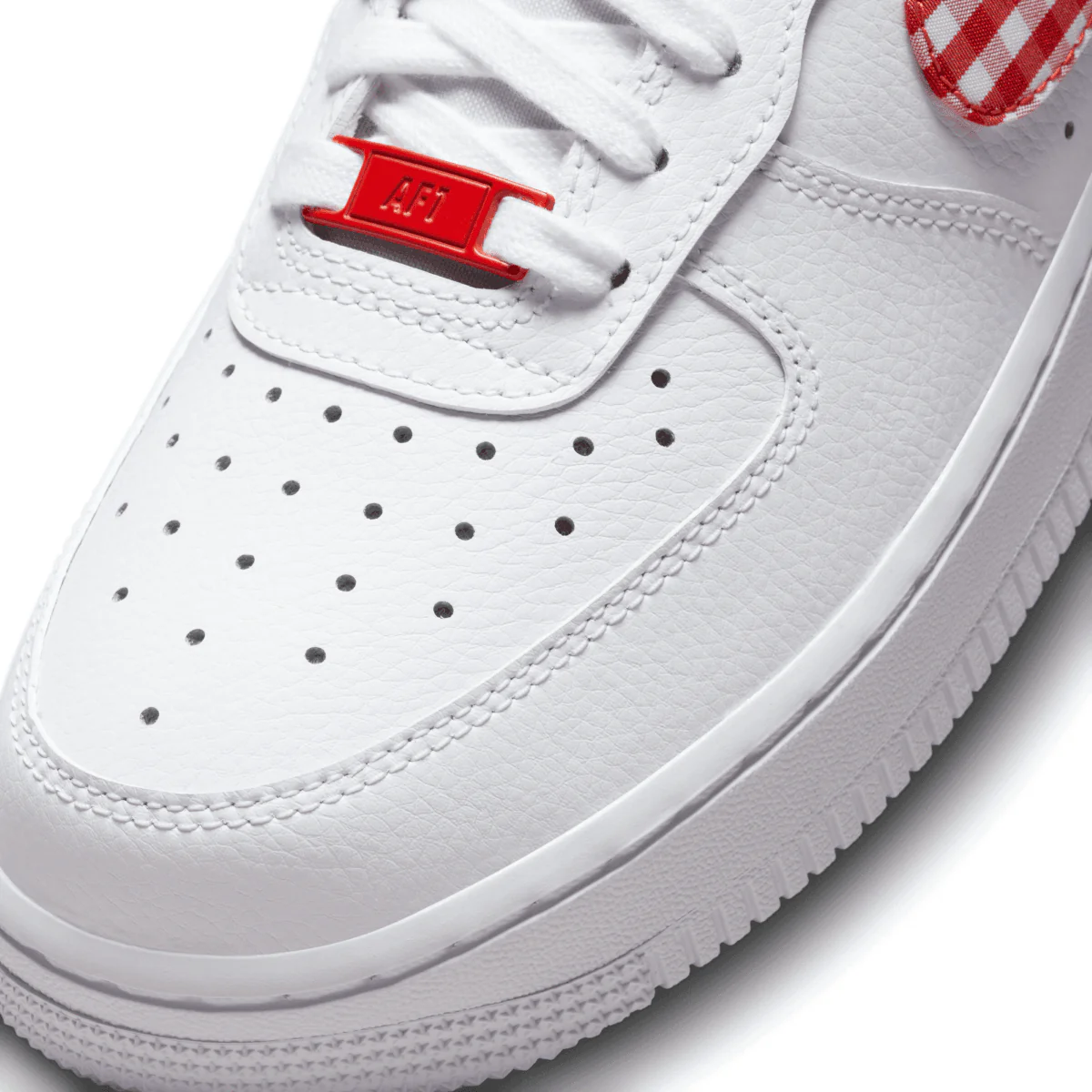 Wmns Air Force 1 ’07 'Gingham Red' - Image 7