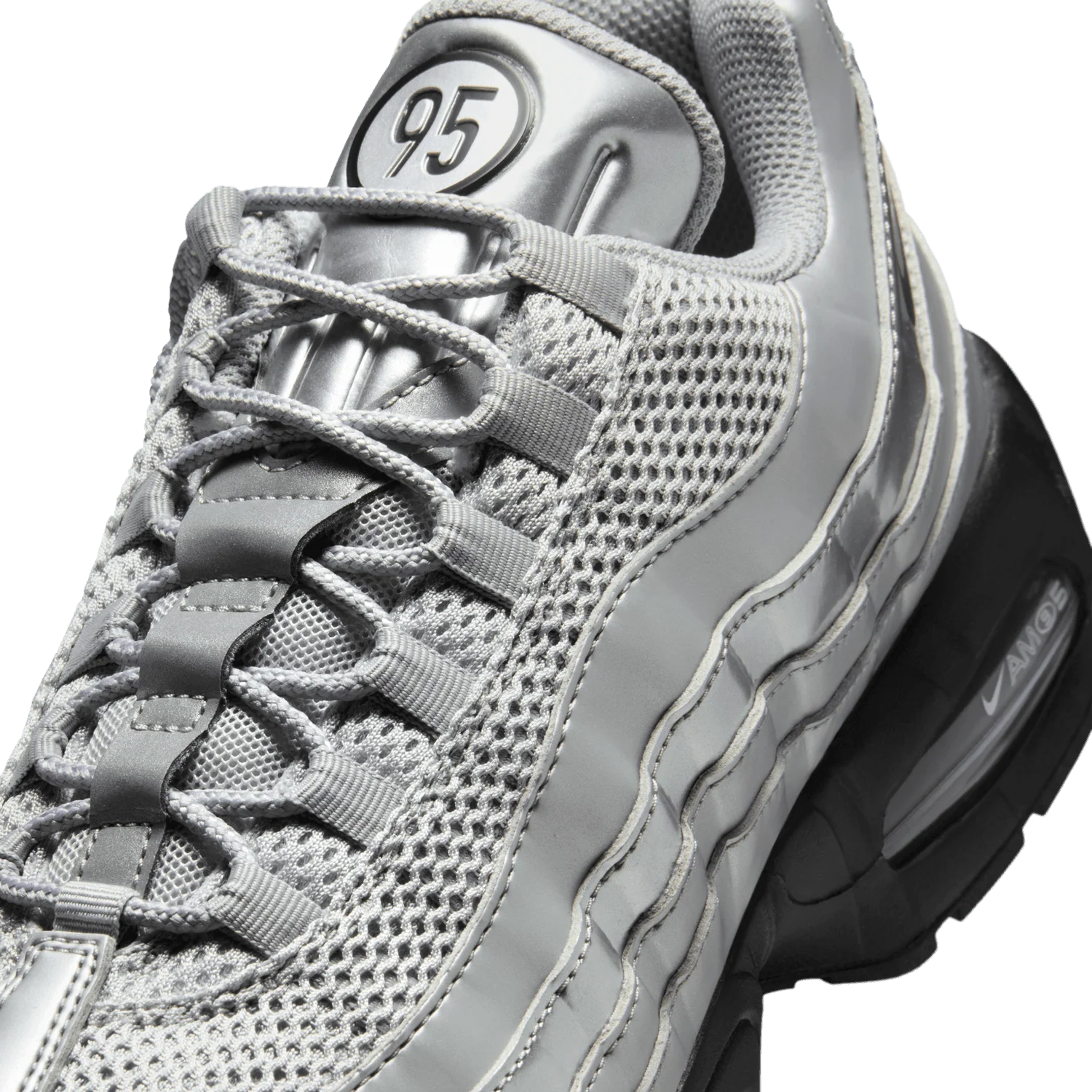 Air Max 95 Big Bubble SE 'Total 90 Metallic Silver' - Image 7