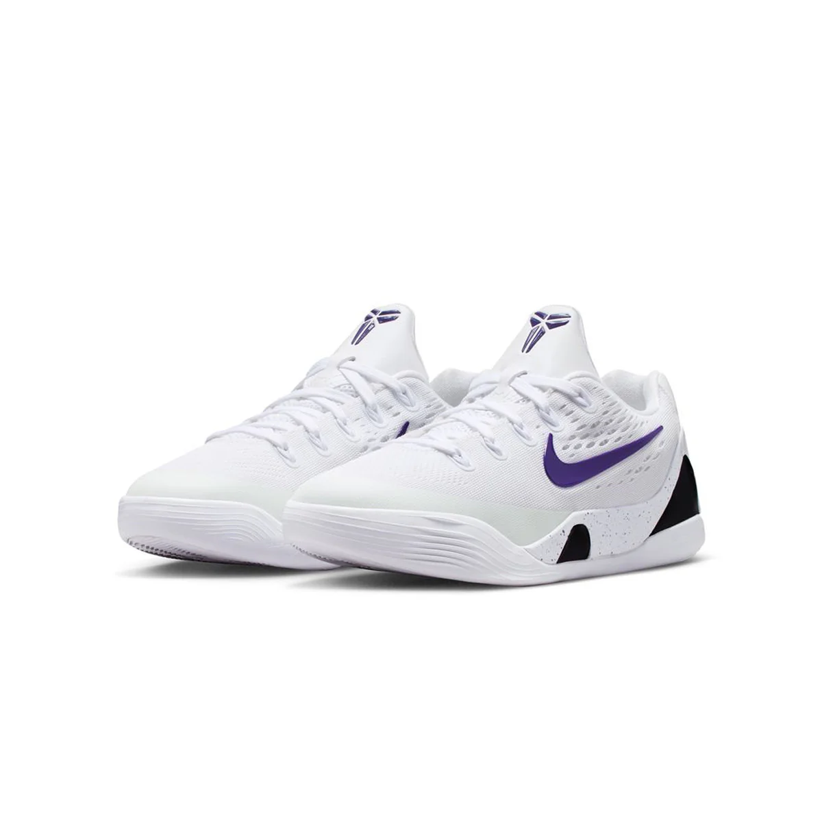 Kids Kobe IX Low Em 'White Court Purple' - Image 2